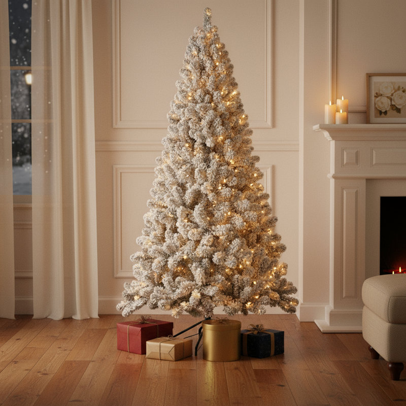 Sapin de Noël blanc 6 pi