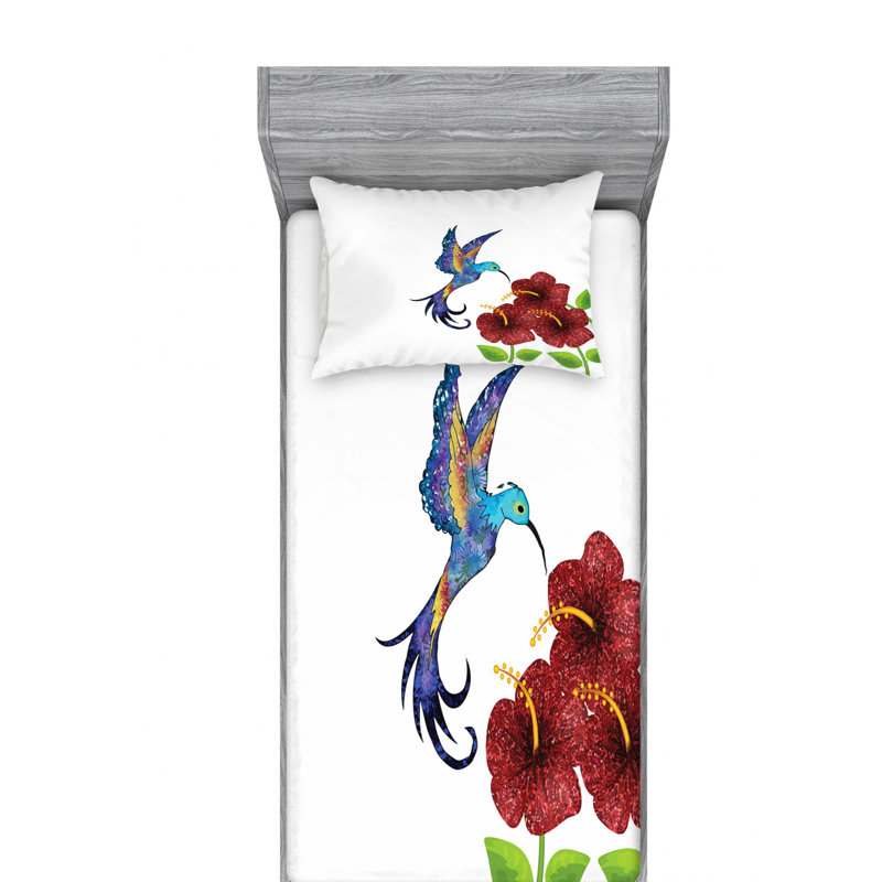 Microfiber Sheet Set, Twin Sheet Set with Fitted Sheet