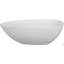 Baignoire autoportante de 67 po à surface solide, baignoire autoportante en résine d'ingénierie de luxe avec trop-plein et bonde escamotable pour salle de bain contemporaine, blanc mat