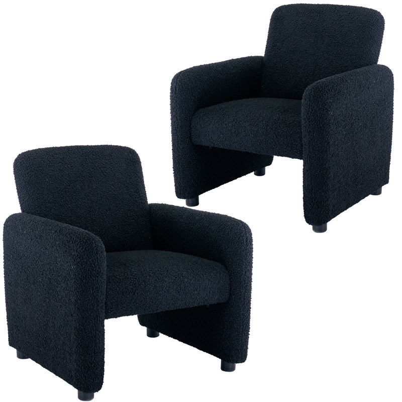 Sennen Upholstered Armchair, Black