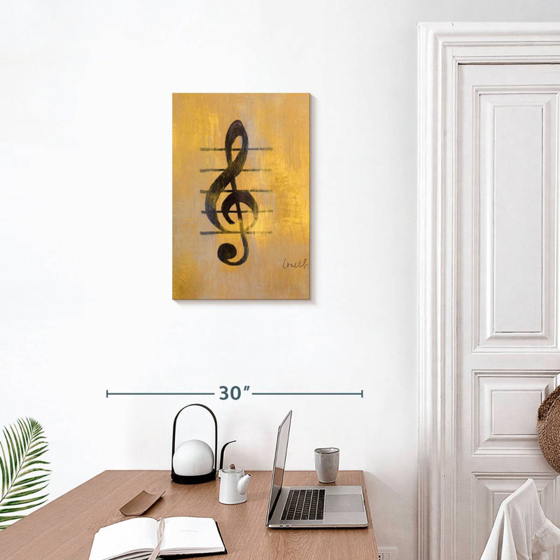 Abarca Treble Clef, 24" H x 16" W