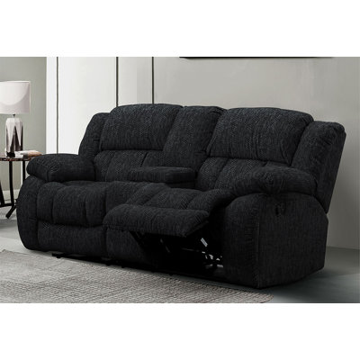 STONIC EBONY CONSOLE RECLINING LOVESEAT