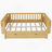 Full Size Wood Platform Bed for Kids, Wood Low Profile Full Bed with Rails for Girls and Boys, Natural-1347205689-1347205692