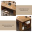 Bureau double caisson rectangulaire en bois massif avec 3 tiroirs-62282739