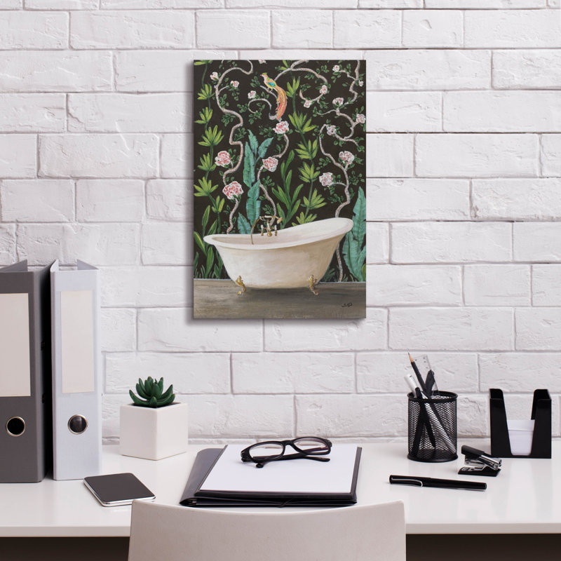 Art mural sur toile Winston Porter «Botanical Bath 2» par Julia Purinton, H 18 po x l 12 po x P 0,75 po