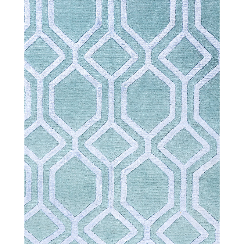 Overdyed One-of-a-Kind Rectangle 8'1" X 9'10" Hand Knotted Area Rug