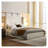 Carmen Upholstered Wingback Bed Frame - 54'' High Headboard Platform Bed with Textured Ivory Chenille Fabric, No Box Spring Needed, Modern Minimalist Design for Bedroom (Queen Size)-2102823413-2102823415