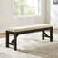 Banc en bois massif Dunblane