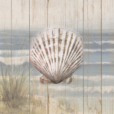 Shell Over Coast - Wrapped Canvas Painting