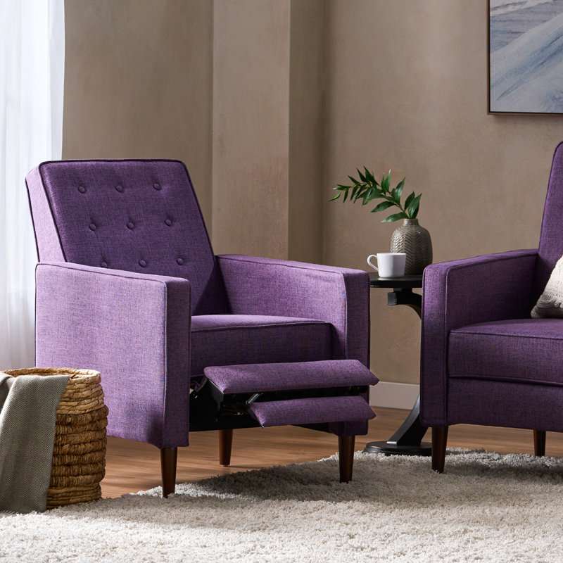 Fauteuil d'appoint, Tissu mauve