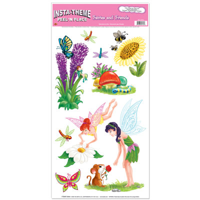 Décoration murale Fairies and Friends Peel 'N Place