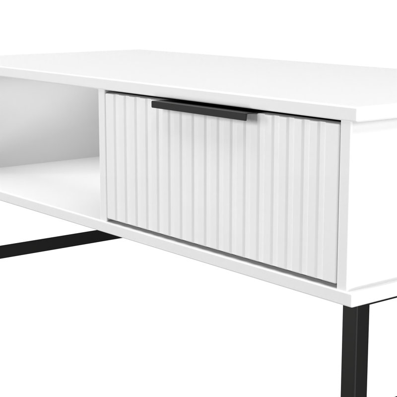 Takirra Coffee Table with Storage, White