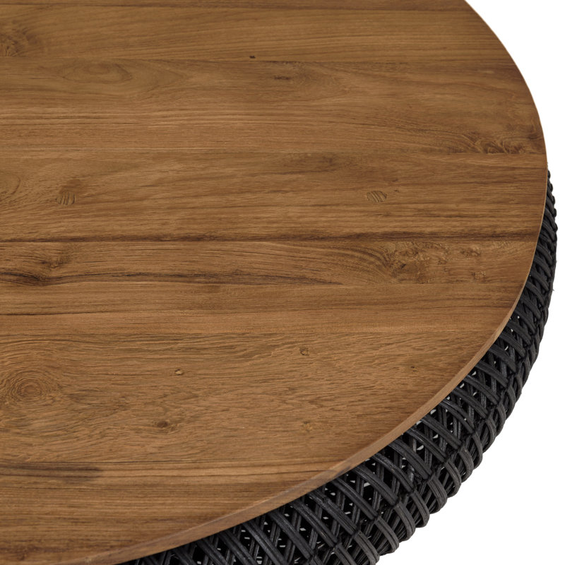 Aadhish Coffee Table, 36cm H x 100cm W x 100cm D, Black
