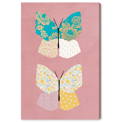 Animals Butterfly Pattern Insects Graphic Art Print