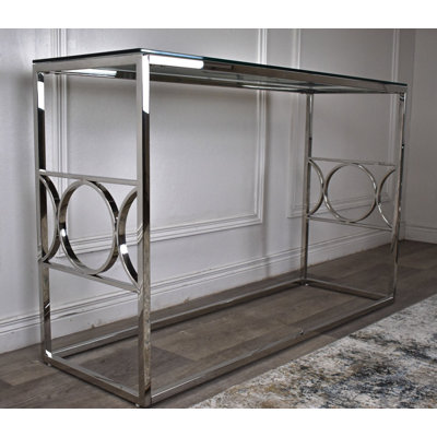 Norte 120cm Glass Top Console Table