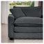 Canapé de causeuse moderne en tissu pour salon, canapé rembourré 2 places à assise profonde de grande taille avec 4 coussins, chenille blanche-2069301666