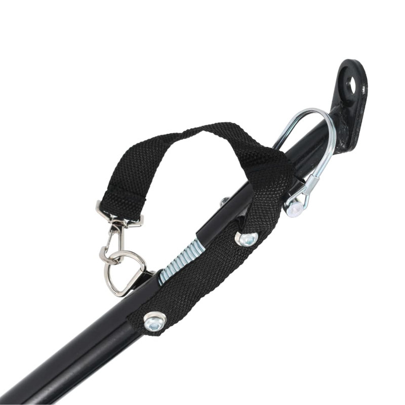 Chariot pour chien pliable 2-en-1 pour vélo, Rouge / noir