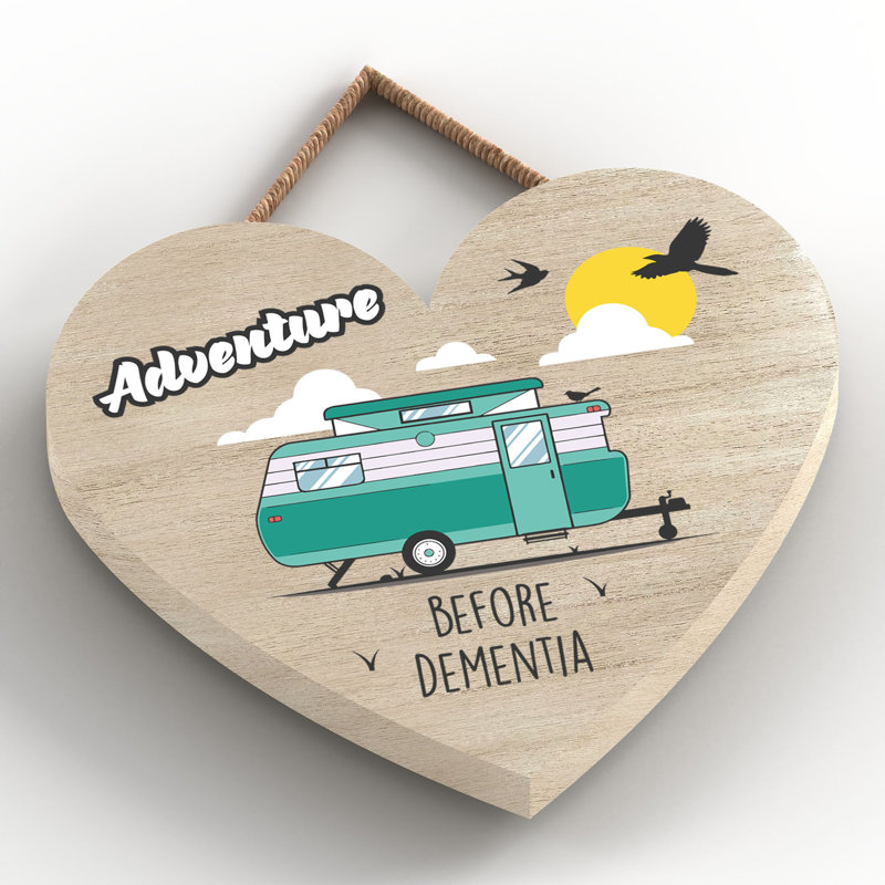 Caravan Dementia - Print on MDF, 9cm H x 10cm W x 0.5cm D