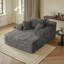 Chaise longue rembourrée en velours côtelé Compression-1338575058