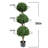 4.6ft Artificial Topiary Tree With Three Ball