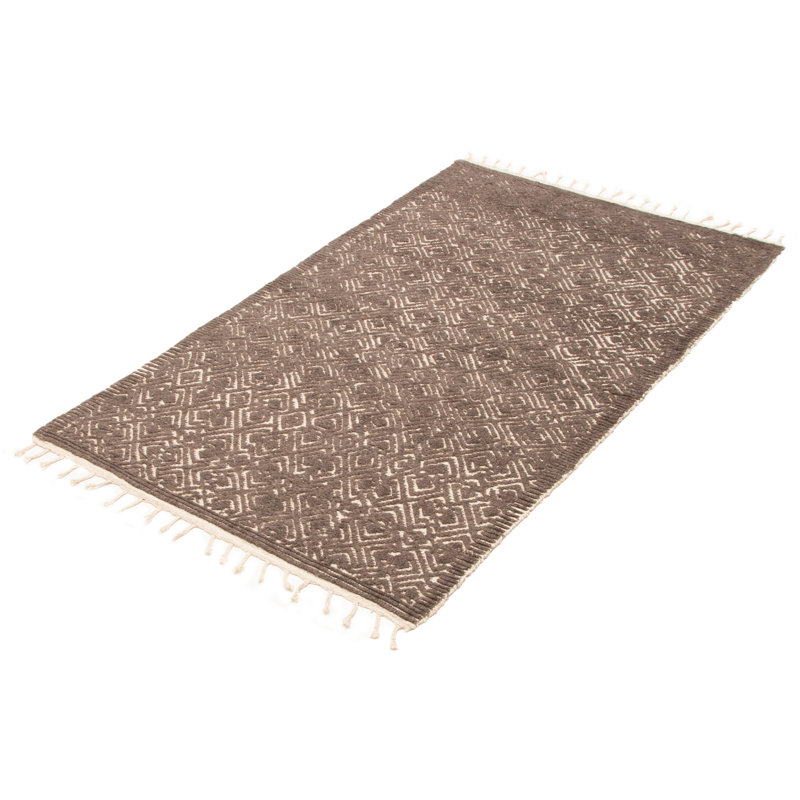 Tapis gris taupe Tangier 4 pi 9 po x 8 pi 2 po