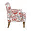 Fauteuil floral avec garniture cloutée et imprimé traditionnel-995599424