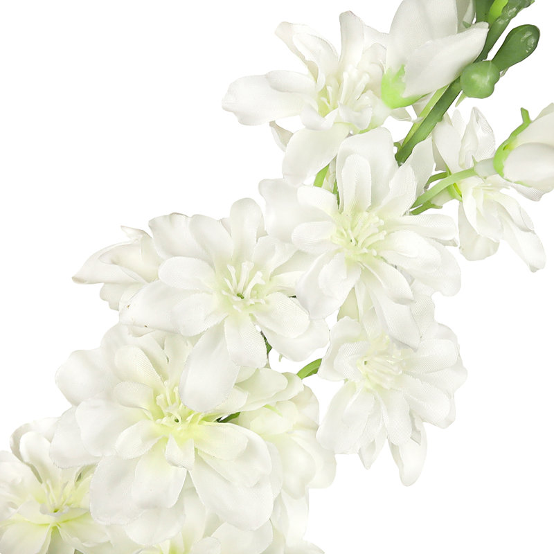 Fleur artificielle Delphinium, Blanc