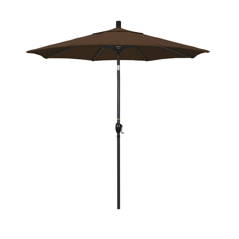 Parasol de marché 7,5', Performance teck, Oléfine, Noir