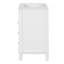 Meuble-lavabo 24 po avec lavabo en céramique, petite armoire de salle de bain moderne, 2 tiroirs et tablette réglable