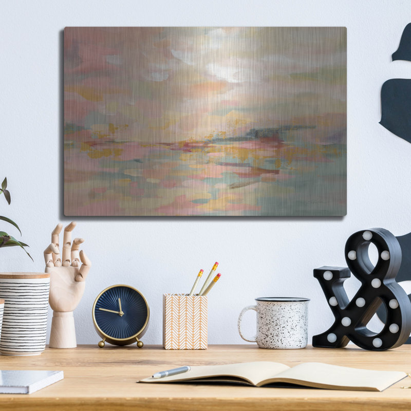 «Pink Waves» par Silvia Vassileva, H 12 po x l 16 po