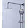 7-Spray Multifunction 1.8 GPM Round Wall Bar Shower Kit With Fixed Shower Head And Hand Shower