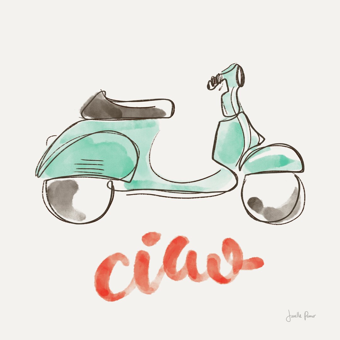 Leinwandbild Ciao Vespa I