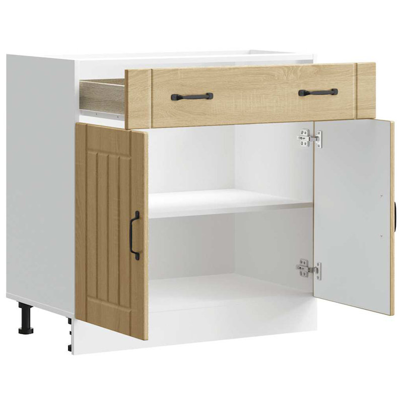 Kitchen Base Cabinet Lucca Engineered Wood, Sonoma Oak