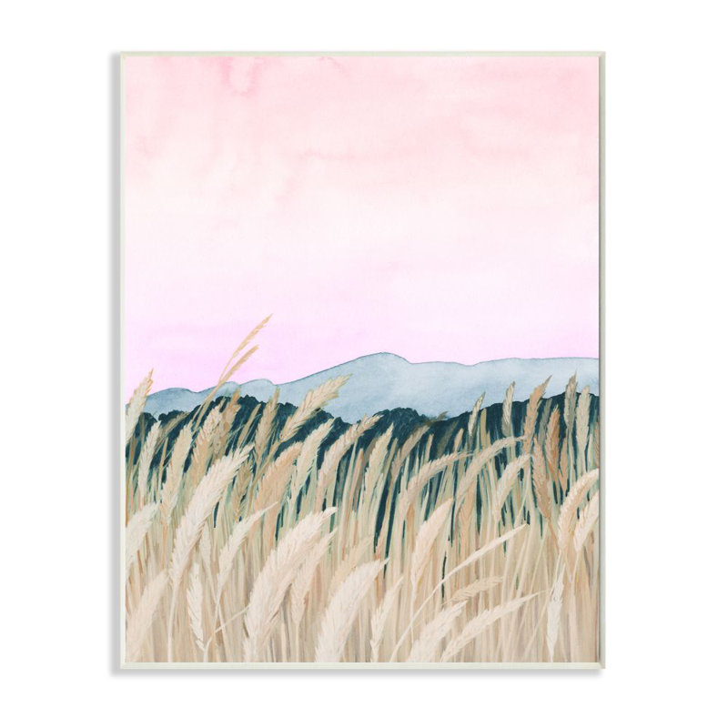 « from blé rose rose », reproduction d’art sur toile sans cadre, Plaque murale, H 19 po x l 13 po x P 0,5 po