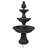 3-Tier Welcome Garden Water Fountain - 57 in - Deep Espresso