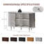 Buffet 47 "avec portes coulissantes, tablettes réglables et armoire de rangement pour la cuisine, la salle à manger-2015176100-2016593121
