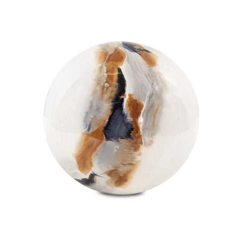 Lahar Iron Sphere - Small, 6" H x 6" W x 6" D