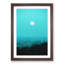 Moon Above Kavala in Greece - Picture Frame Graphic Art Print-55732234-55732236