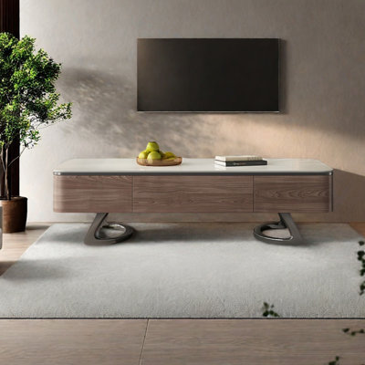 Light luxury rectangular rock table