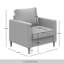 Fauteuil de 31,89 po de largeur Newquay-257100038