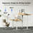 Electric Standing Desk With Drawers,Home Office Height Adjustable  Desk with Large Monitor Shelf-2022676709-2022635908