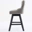 Ensemble de tabourets de bar pivotants en velours de 2 po à hauteur de comptoir avec dossier et pieds en bois Home Bar Kitchen Island-352416357