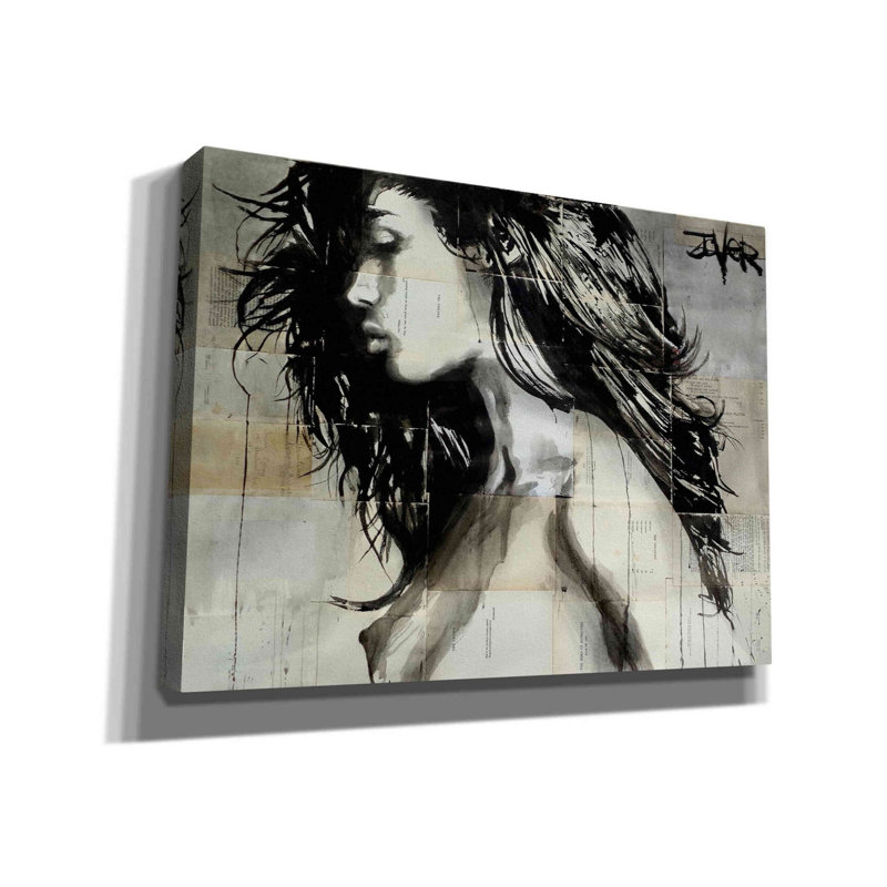 «Columbia» par Loui Jover, art mural sur toile, H 40 po x l 54 po x P 1,5 po