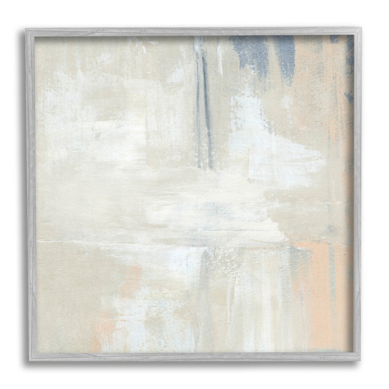 Beige moderne, tons neutres, estampe numérique par Annie Warren, H 17 po x l 17 po x P 1,5 po, Estampe numérique Farmhouse