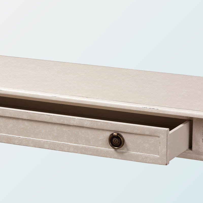 Console Drewery - 2 tiroirs - style maison de campagne, H 29,32 po x l 46,94 po x P 13,49 po