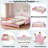 Extending Upholstered Daybed With Led Lights And Crown Headboard-1418250643