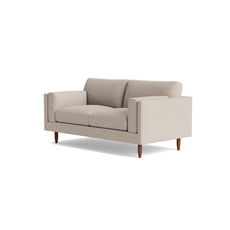 Skinny Fat Loveseat (70"), Performance Weave - Natural
