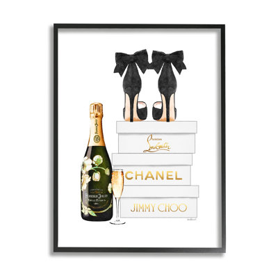 Art texturé sur toile Giclée encadrée par Champagne