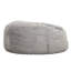 Fauteuil à billes surdimensionné en mousse viscoélastique, gris clair