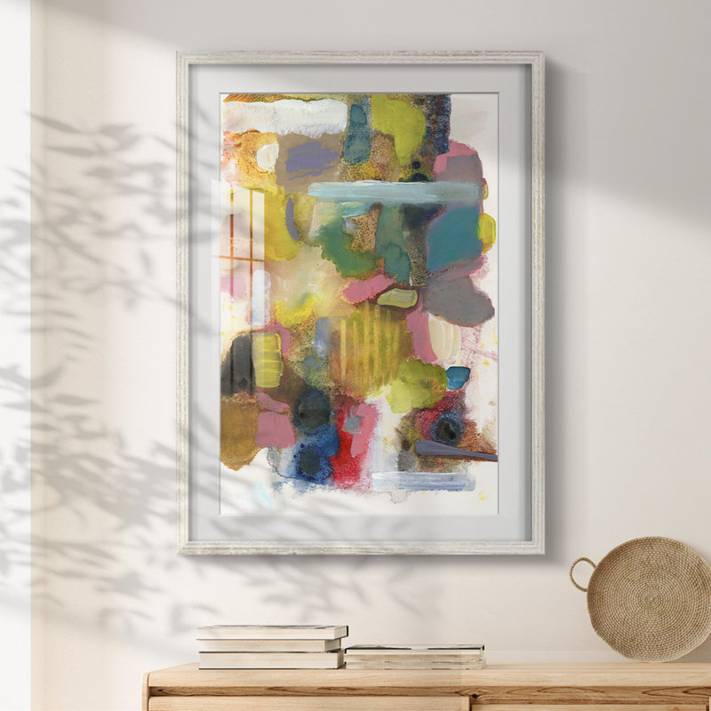 Tout à la fois II - impression encadrée, H 19,5 po x l 16,5 po, Blanc